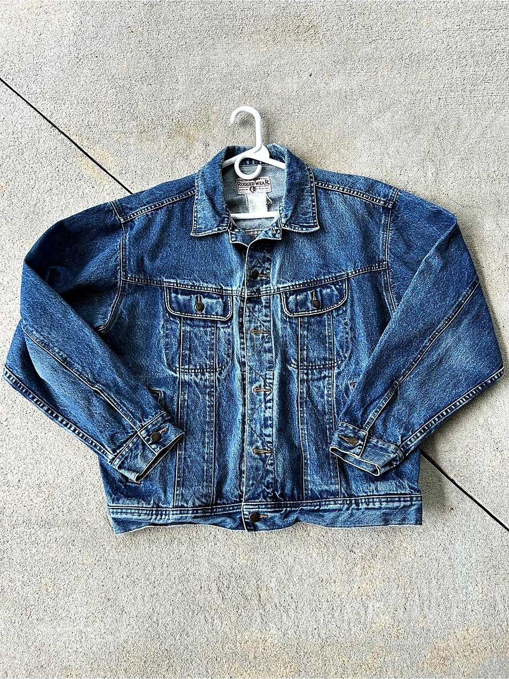 Rugged Wear Men's Blue Denim Jacket